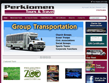 Tablet Screenshot of perkiomentours.com